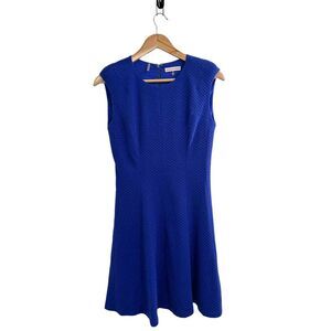 Rebecca Taylor‎ Blue Fit & Flare Ponte Dress Size 4